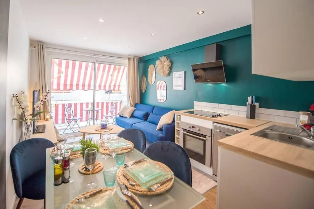 4 Couchages Climatise Direct Plage Wifi Parking Antibes Apartment