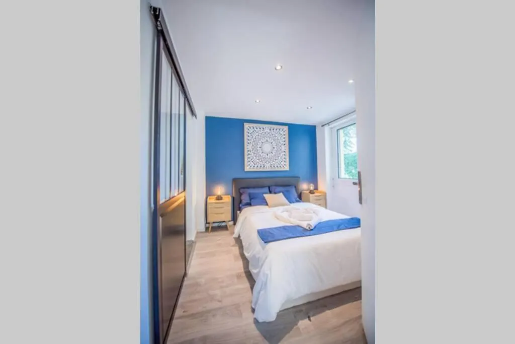 Apartment 4 Couchages Climatise Direct Plage Wifi Parking Antibes